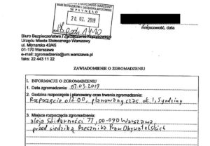 Zgłoszenie strona 1